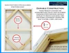 1-1/2 inch Extra Fine Cotton Stretched Canvas for Painting - Image 3