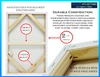 2-1/2 inch Extra Fine Cotton Stretched Canvas for Painting - Image 3