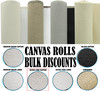 60" Canvas Rolls for Painting Large Blank Canvas Fabric by the Yard 6|25|50|100 Yd 13oz Extra Fine Artist Canvas Roll-Cotton Duck, Unstretched Cloth, Quality Fabric for Painters, SDK Murals, Backdrops