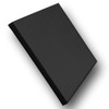 3/4" Stretched Black Cotton Canvas 12X24: Box of 5