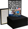Black stretched cotton canvas product image 1