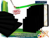 1-1/2 inch black stretched cotton canvas 36x36 single piece image 4