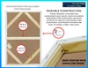 14 oz medium grain 2-1/2 inch stretched linen canvas for painting 30x60 - image 3