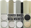 62" wide Extra Fine Texture Quadruple \ Universal Primed 100% Linen Canvas -14 oz