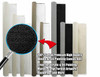 62" Black Canvas Rolls for Painting Large Canvas Fabric by the Yard 6|25|50|100 Yd 13oz Black Gesso Primed Artist Canvas Roll, Cotton Duck Unstretched Quality Fabric for Painters, SDK Murals, Backdrops