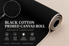 62" Black Canvas Rolls for Painting Large Canvas Fabric by the Yard 6|25|50|100 Yd 13oz Black Gesso Primed Artist Canvas Roll, Cotton Duck Unstretched Quality Fabric for Painters, SDK Murals, Backdrops