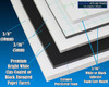 3/16" Black Buffered Foam Core Boards  Custom Size