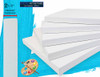 6x12 Blank artist stretched canvas 2-1/2 inch white cotton primed for painting