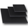 2-1/2" Stretched Black Cotton Canvas 6x12: Box of 5