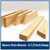 2.5" Deep Canvas Brace Bar 46" 1 PC Solid Wood Frame for Canvas Stretching.Canvas Stretcher Frames.Brace Bar for Needlework.Oil Paintings.Extra Large Canvas 20-72" Custom Size Brace Bar