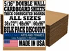 36X72 #350 Double Wall Corrugated Sheets :Bundle of 20