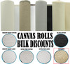 63" Canvas Rolls for Painting Large Blank Canvas Fabric by the Yard 6|25|50|100 Yd 10oz Unprimed Artist Canvas Roll-Cotton Duck, Unstretched Cloth, Quality Fabric for Painters, SDK Murals, Backdrops