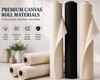 63" Canvas Rolls for Painting Large Blank Canvas Fabric by the Yard 6|25|50|100 Yd 13oz Primed Artist Canvas Roll-Cotton Duck, Unstretched Cloth, Quality Fabric for Painters, SDK Murals, Backdrops