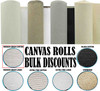 84" Canvas Rolls for Painting Large Blank Canvas Fabric by the Yard 6|25|50|100 Yd 13oz Primed Artist Canvas Roll-Cotton Duck, Unstretched Cloth, Quality Fabric for Painters, SDK Murals, Backdrops