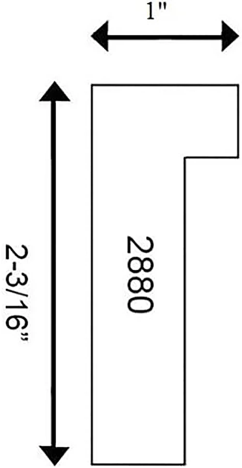 Shadow Box Frames :2-3/16" Deep Polystyrene Picture Frame 2880: 5X5*