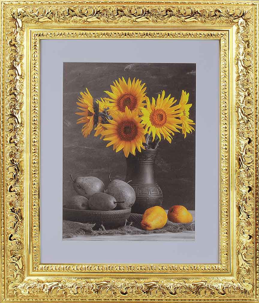 Picture Frames, Poster Frames & Canvas Frames -48x48 Wall Picture Frame, Vintage Ornate Antique Style, Popular Picture Frame Sizes, Gold & Silver, 3348