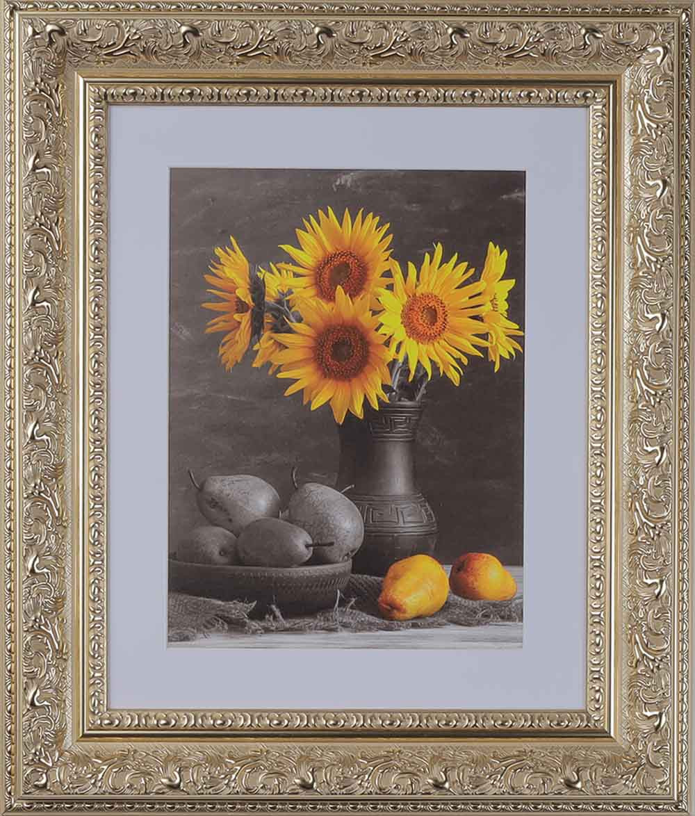 Picture Frames, Poster Frames & Canvas Frames -48x72 Wall Picture Frame, Vintage Ornate Antique Style, Popular Picture Frame Sizes, Gold & Silver, 3348