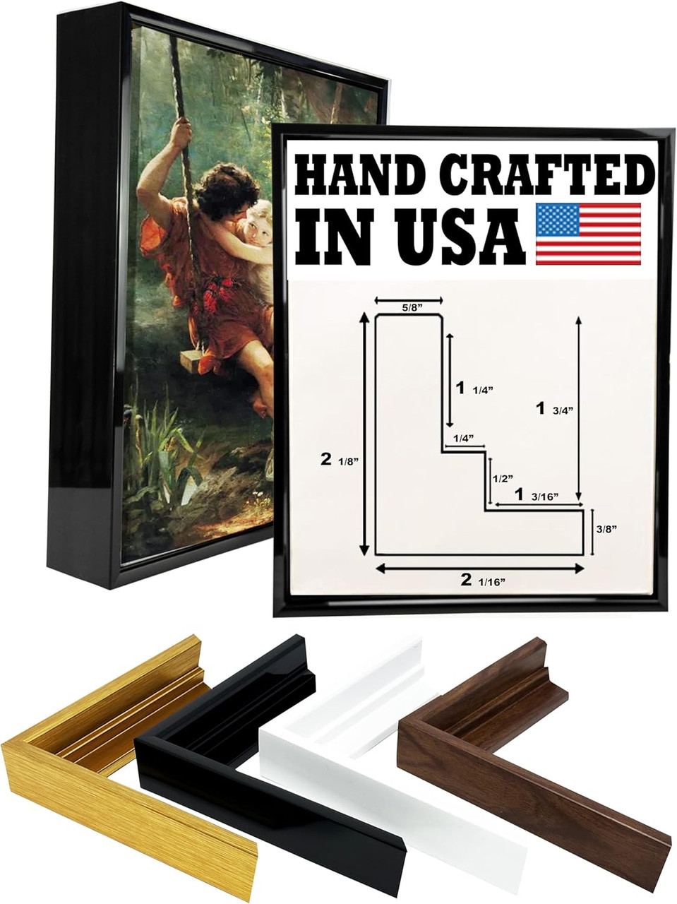 gallery floating canvas frame made in USA