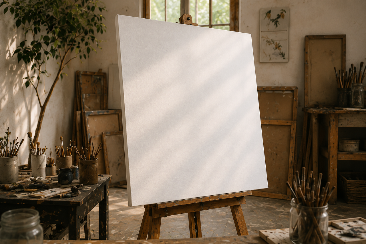 84" Extra Fine Linen Canvas Rolls for Painting Portraits. Large Blank Canvas Fabric by the Yard 2.5|5.5|11 Yd 14oz Universal Quad Primed Artist Linen Canvas Roll. Quality Belgian Linen Alternative