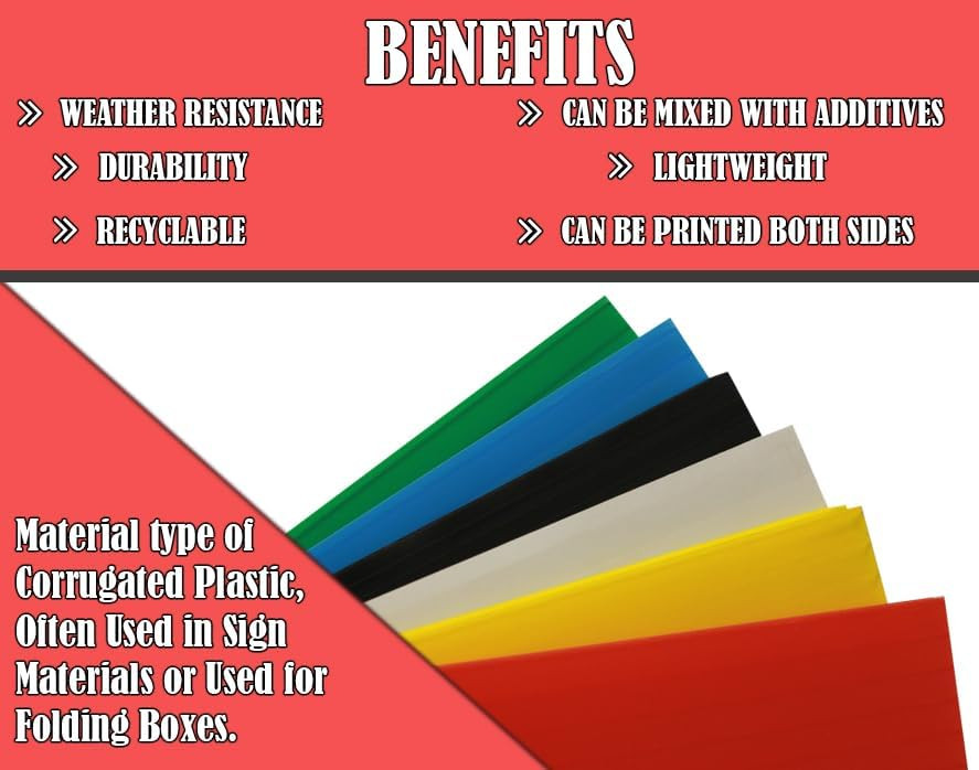 4mm Corrugated plastic sheets: 36 X 48 :10 Pack 100% Virgin White