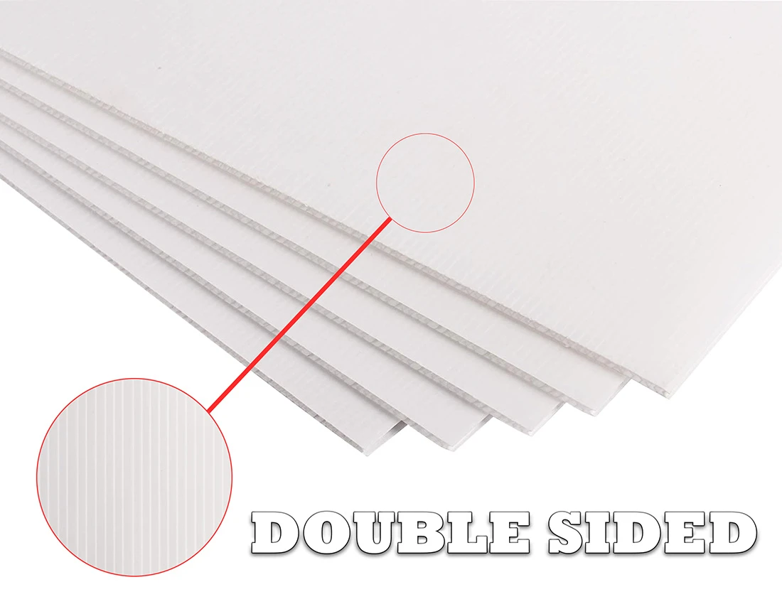 White 36x48 4mm Corrugated Plastic Sheets - Image 4