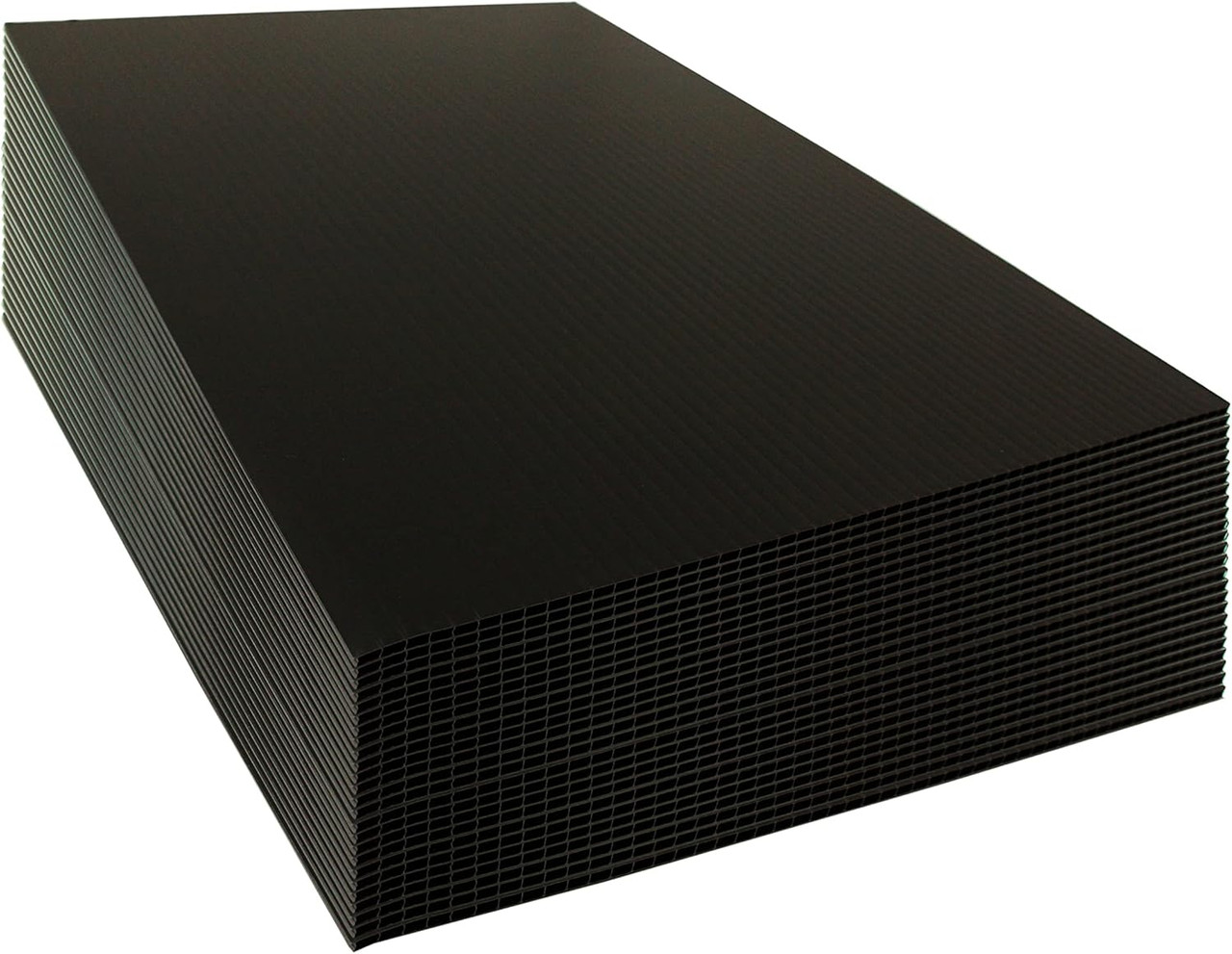 4mm Corrugated plastic sheets: 36 X 48 :10 Pack 100% Virgin Black