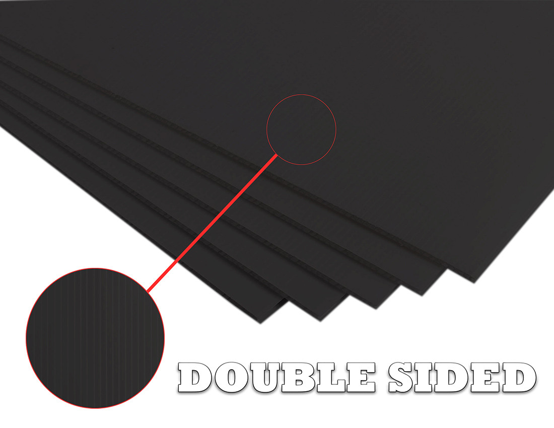 Black 36x48 4mm Corrugated Plastic Sheets - Image 4