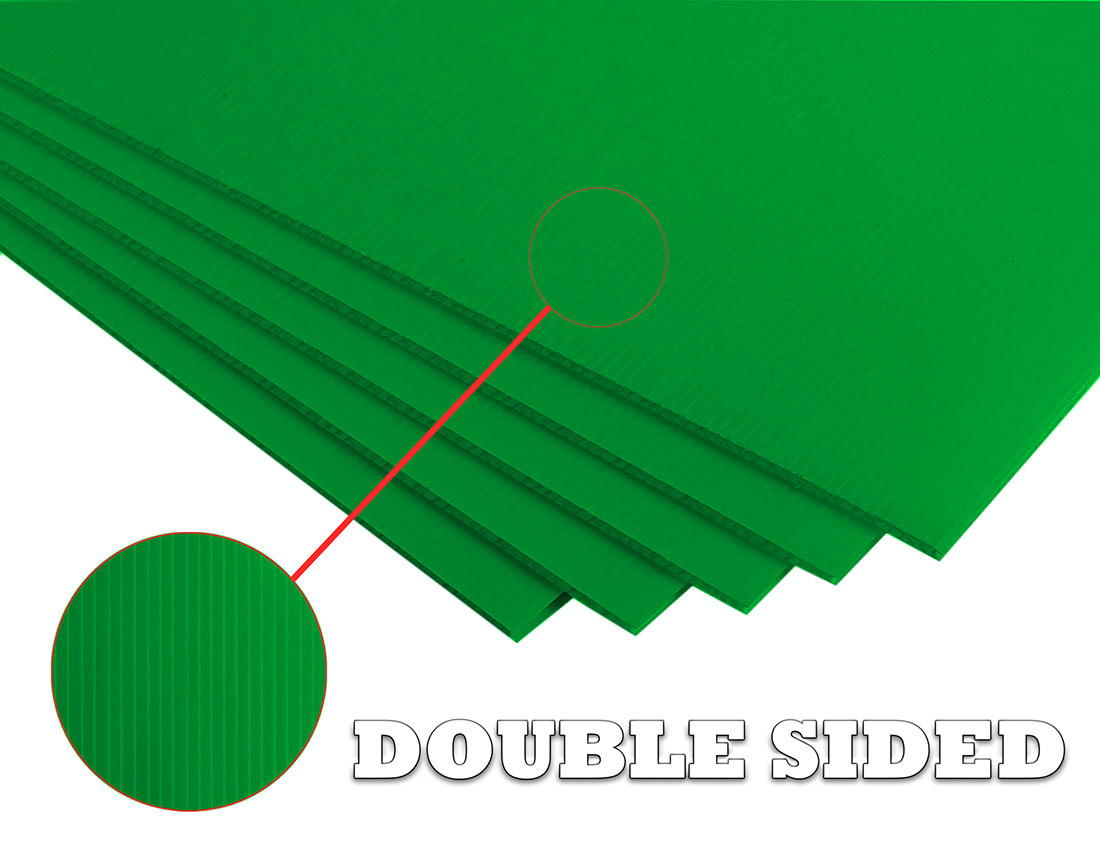 Neon Green 36x48 4mm Corrugated Plastic Sheets - Image 4