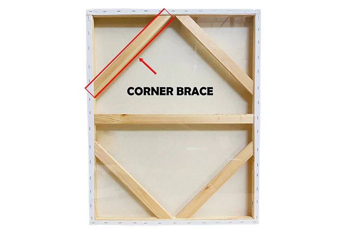 Bulk Discount 1.5" Canvas Corner Brace 16" 50 PK Wood Frame for Canvas Stretching.Canvas Stretcher Frames.Corner Brace for Needlework.Oil Paintings.Extra Large Canvas 8-16" Custom Size Corner Brace
