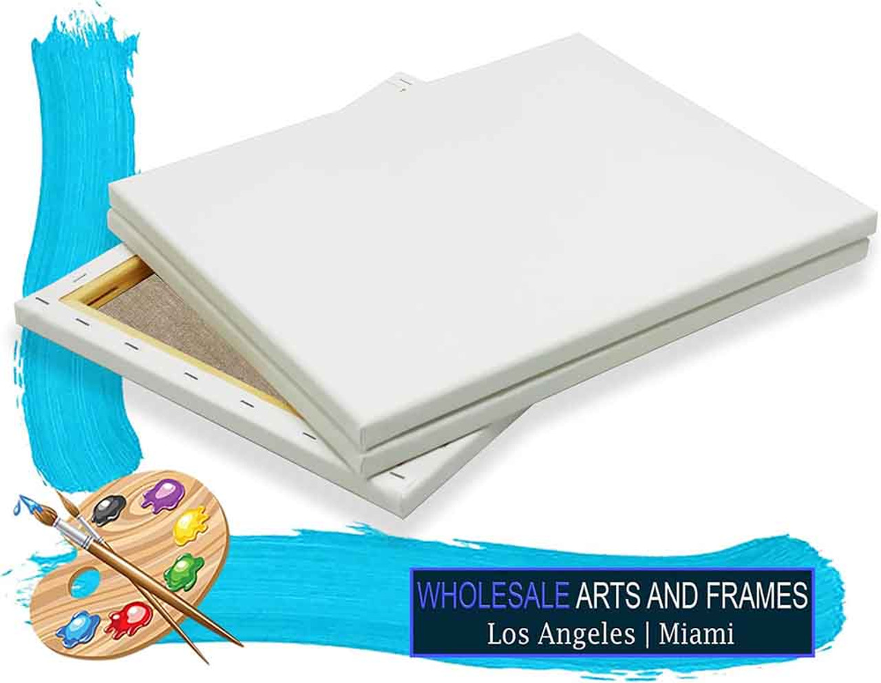 30x30 Linen Stretched Canvas for Painting,Bulk Pack of 5 Value Pack,0.75" Deep Artist Canvas Panels,Extra Fine Grain Portrait 14oz Quadruple Primed, Gallery Wrapped,Acid Free Professional Heavy Duty Canvas Boards,Wholesale Studio School Art Supplies