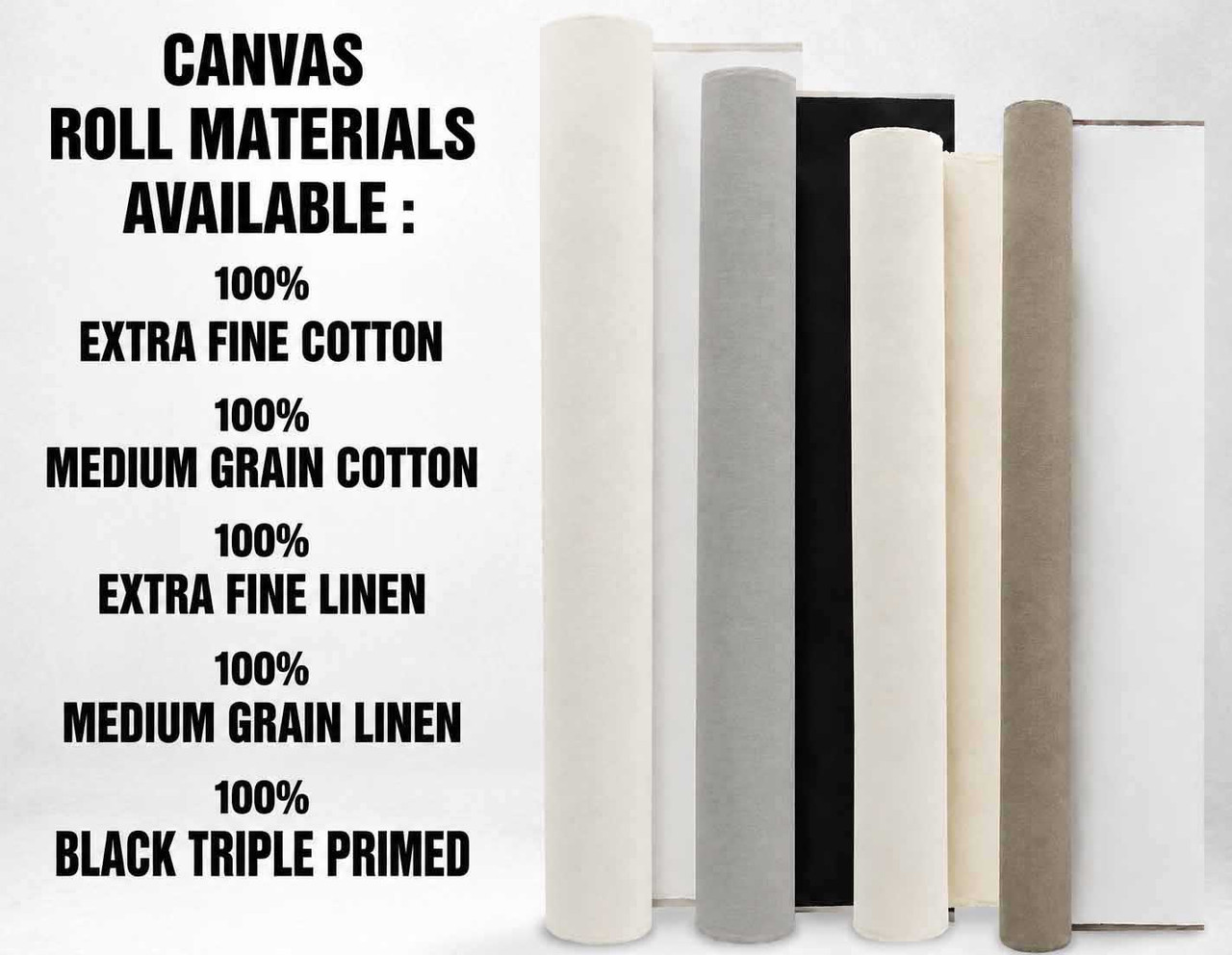 63" Canvas Rolls for Painting Large Blank Canvas Fabric by the Yard 6|25|50|100 Yd 13oz Unprimed Artist Canvas Roll-Cotton Duck, Unstretched Cloth, Quality Fabric for Painters, SDK Murals, Backdrops