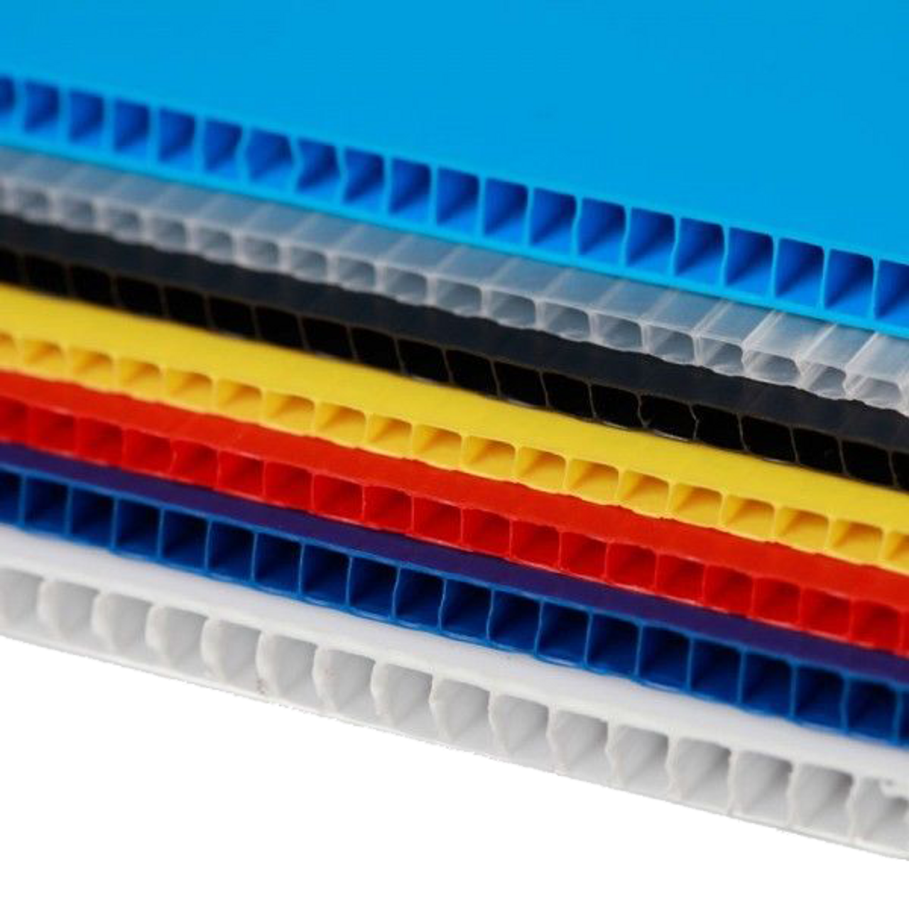4mm Corrugated plastic sheets: 14 x 22 :10 Pack 100% Virgin White