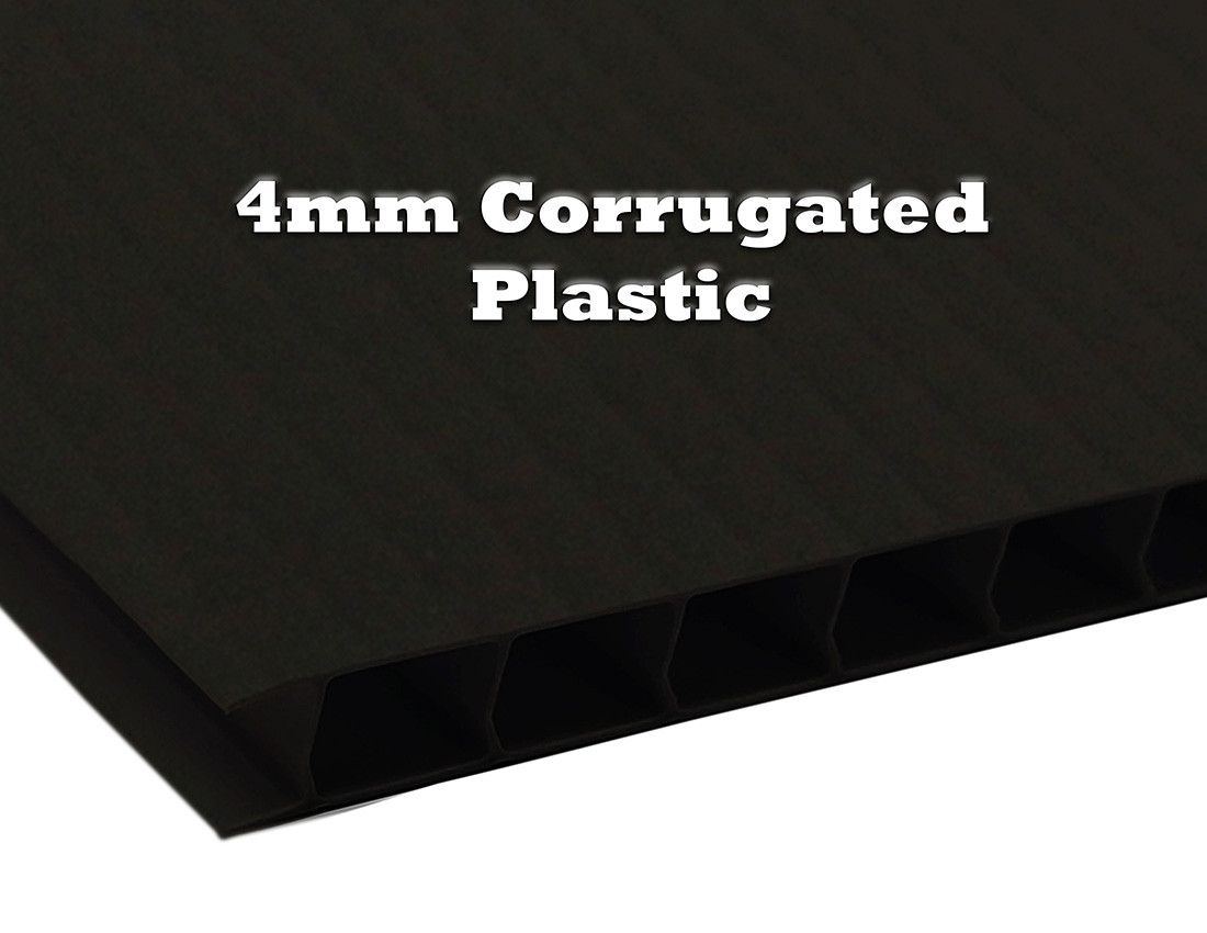 Black 20x20 4mm Corrugated Plastic Sheets - Image 3