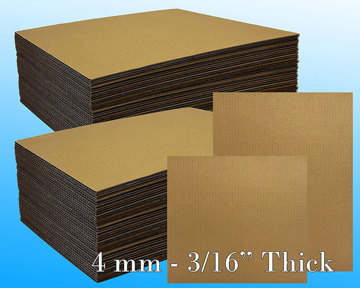 16X16 #200 Single  Wall Corrugated Sheets :Bundle of 50