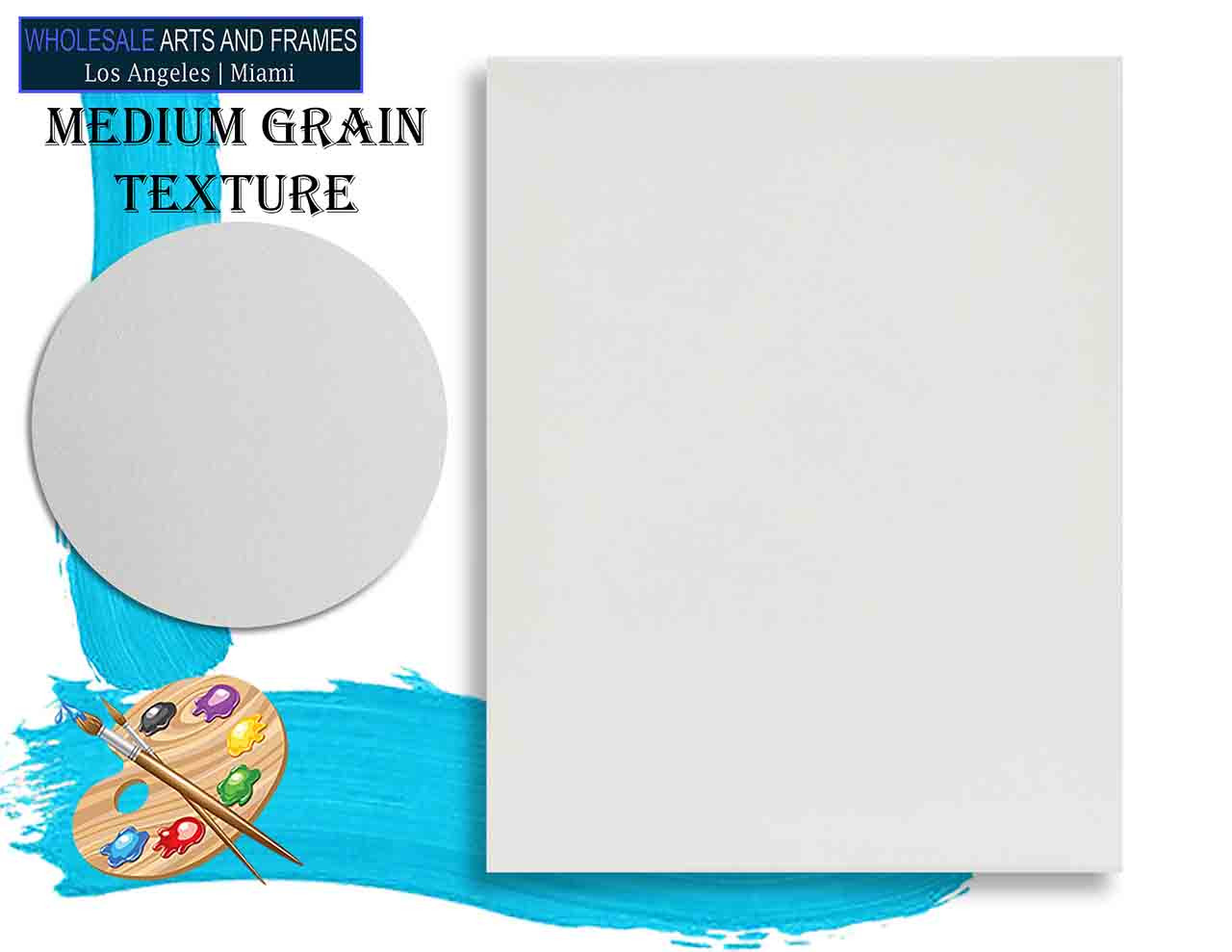 11x14 Blank artist stretched canvas 5/8 inch white cotton primed for painting