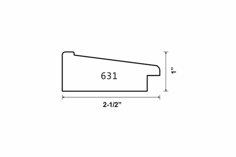 2-1/2" Polystyrene Picture Frame 631-II: 20X27