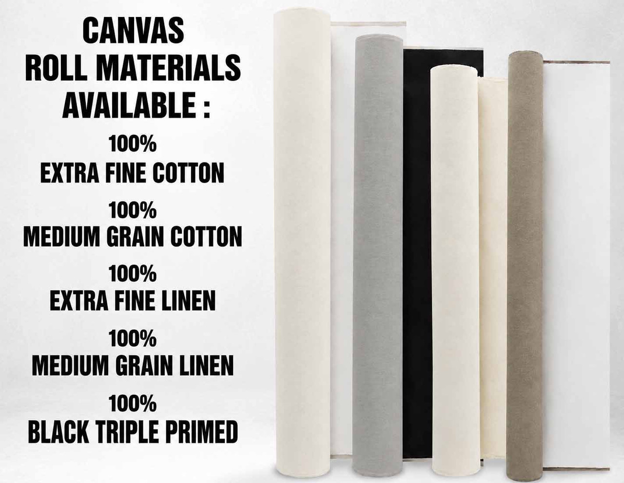 63" Canvas Rolls for Painting Large Blank Canvas Fabric by the Yard 6|25|50|100 Yd 13oz Primed Artist Canvas Roll-Cotton Duck, Unstretched Cloth, Quality Fabric for Painters, SDK Murals, Backdrops