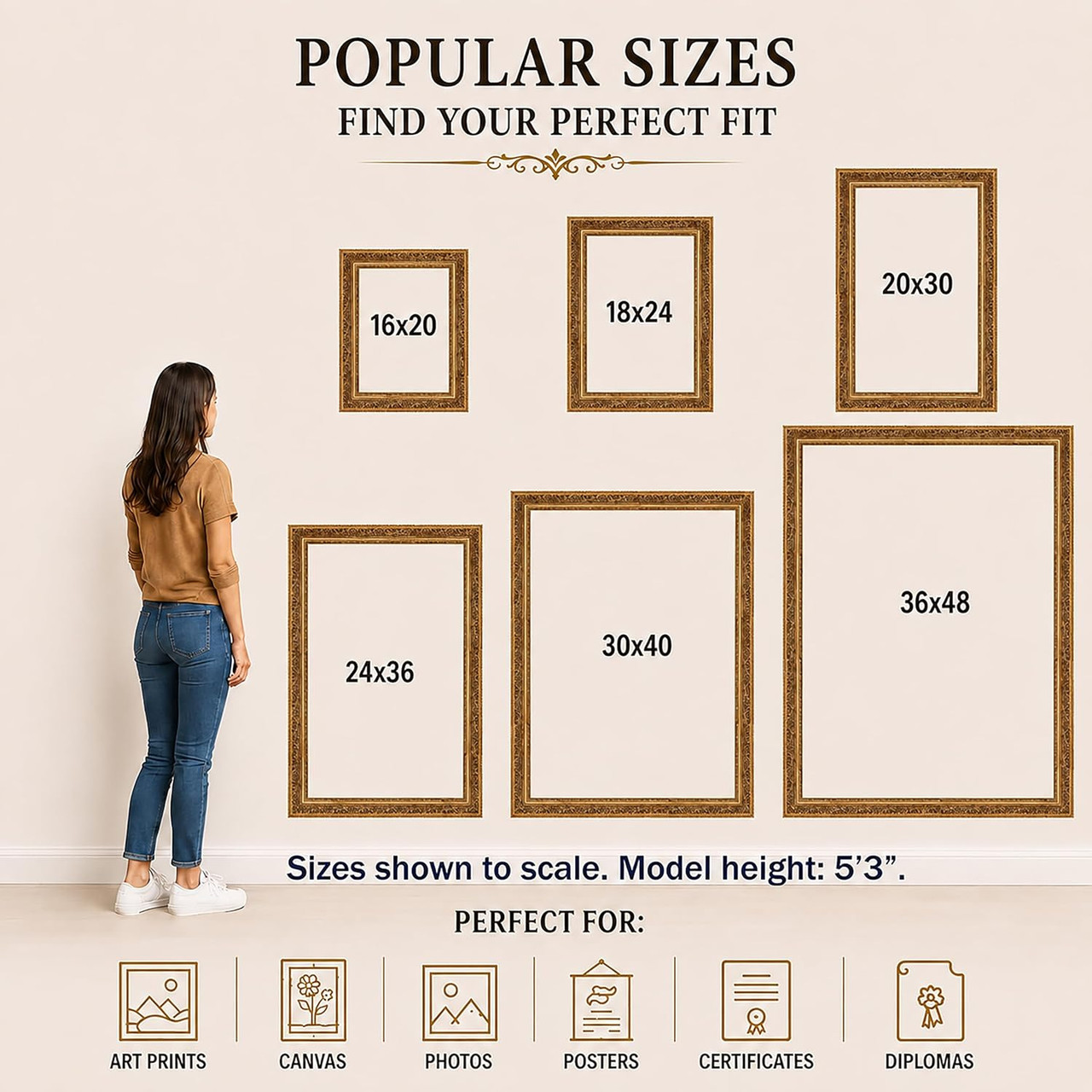 3 Inch Deluxe Wood Frames: 7X11