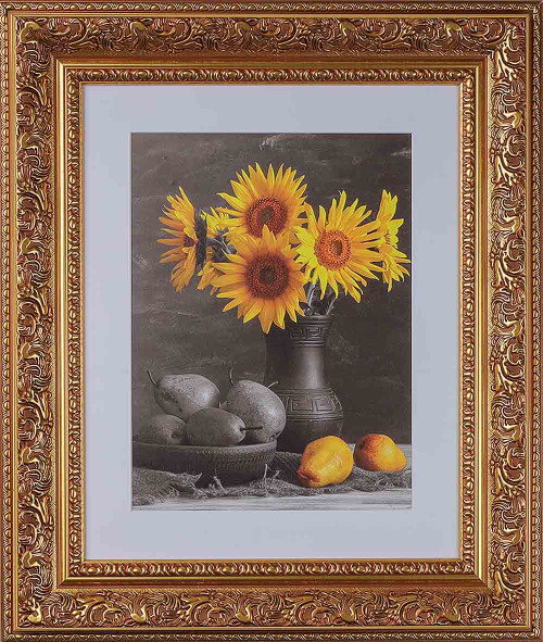 Picture Frames, Poster Frames & Canvas Frames -24x34 Wall Picture Frame, Vintage Ornate Antique Style, Popular Picture Frame Sizes, Gold & Silver, 3348