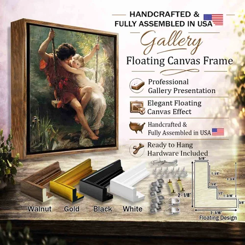 floating frame for canvas gallery style frame