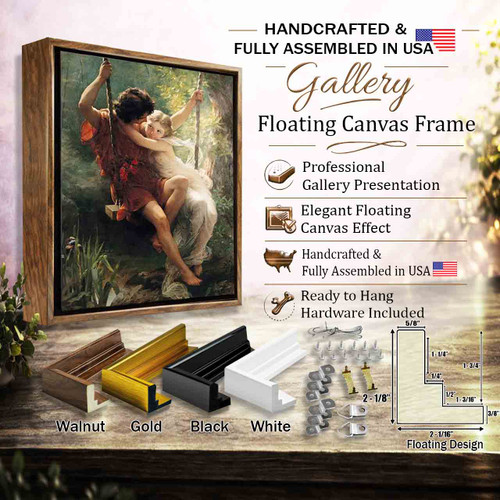 floating frame for canvas gallery style frame