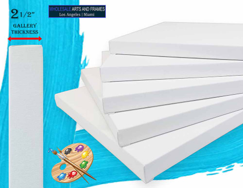 36x60 Blank artist stretched canvas 2-1/2 inch white cotton primed for painting