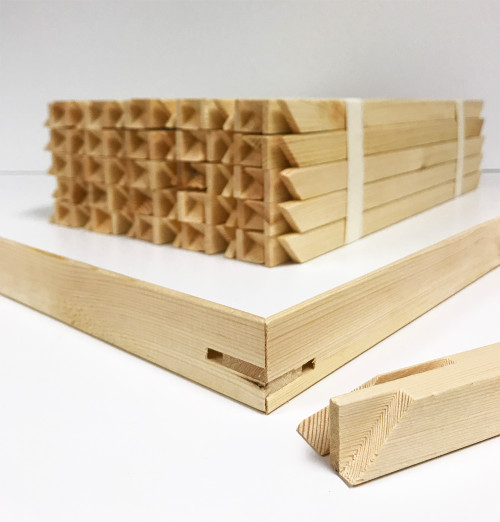 1-1/2" Deep Gallery Bars 24": Single Piece