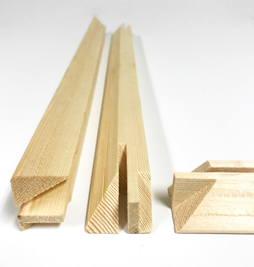 1-1/2" Deep Gallery Bars 36": Single Piece
