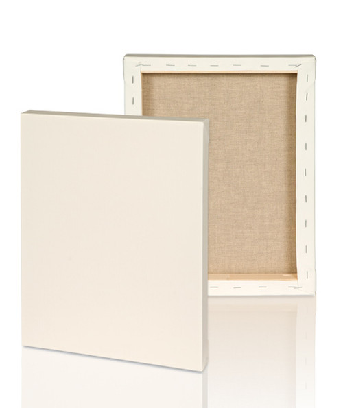 10 Oz Extra Fine ,Quadruple Primed 100% Linen Canvas-Unprimed side(bottom) / Primed side (top)
