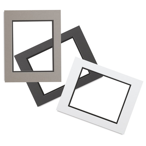 0.060'' White Core Double Mats : 5 X 7 For  4 X 6 Artwork