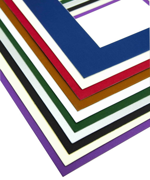 0.060'' White Core Double Mats : 8 x 10  For 5 x 7 Artwork