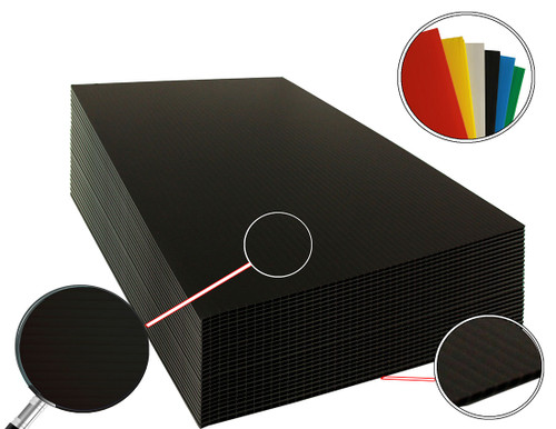 Black 14x22 4mm Corrugated Plastic Sheets - Image 2