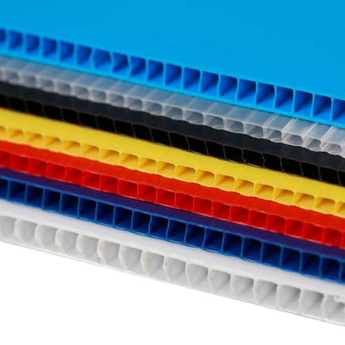 4mm Corrugated plastic sheets: 18 X 24 :10 Pack 100% Virgin Neon Blue