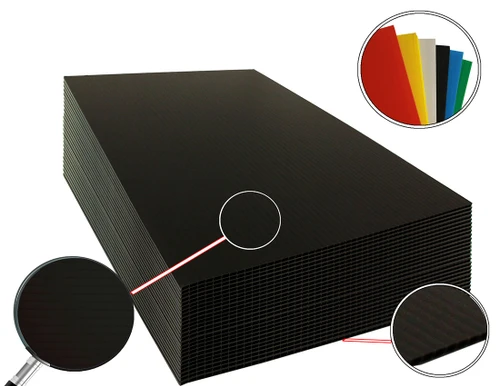 Black 24x36 4mm Corrugated Plastic Sheets - Image 2